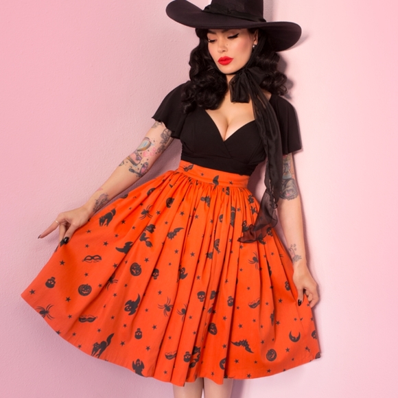 Ben Cooper Vintage Halloween Vixen Swing Skirt - Picture 2 of 5